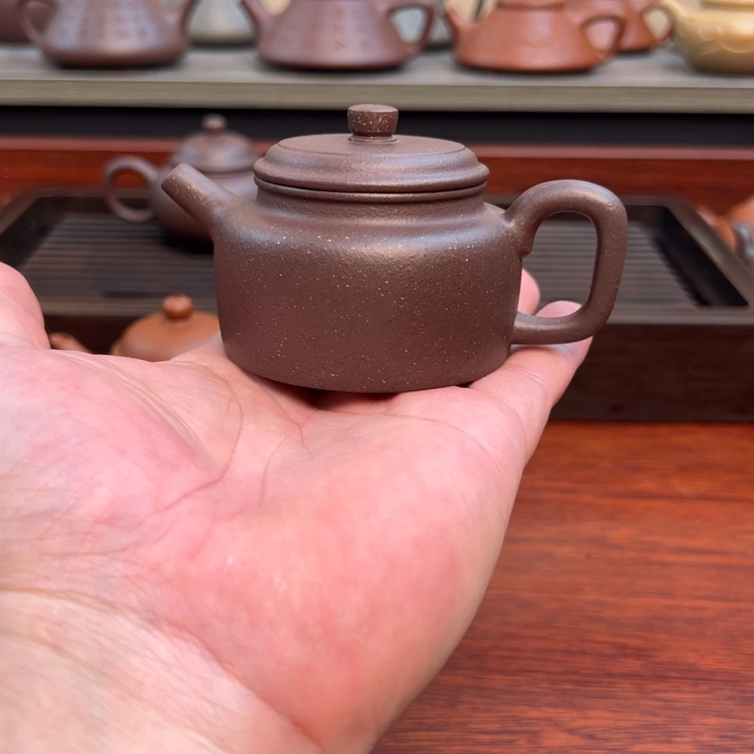 茶壶紫砂德中：100cc 天青紫泥