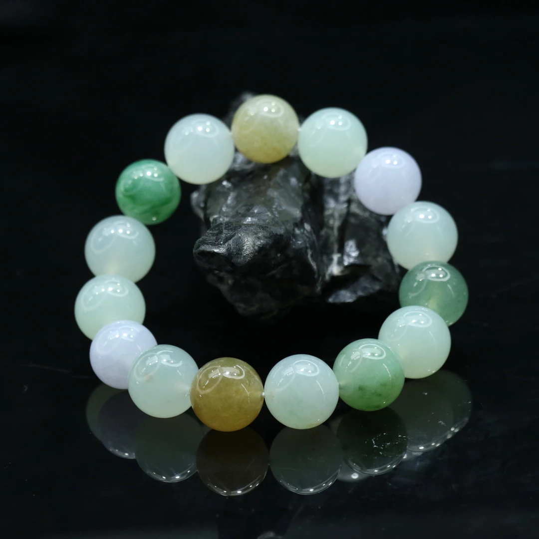 20天然缅甸翡翠A货冰多宝手串/901042/北京中保拍卖