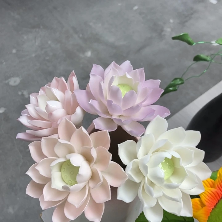 陶瓷手工制作陶瓷花