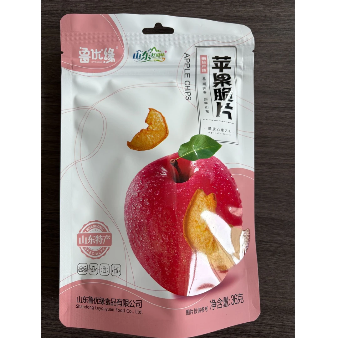 烟台红富士苹果干苹果脆片36克冻干即食无添加休闲零食