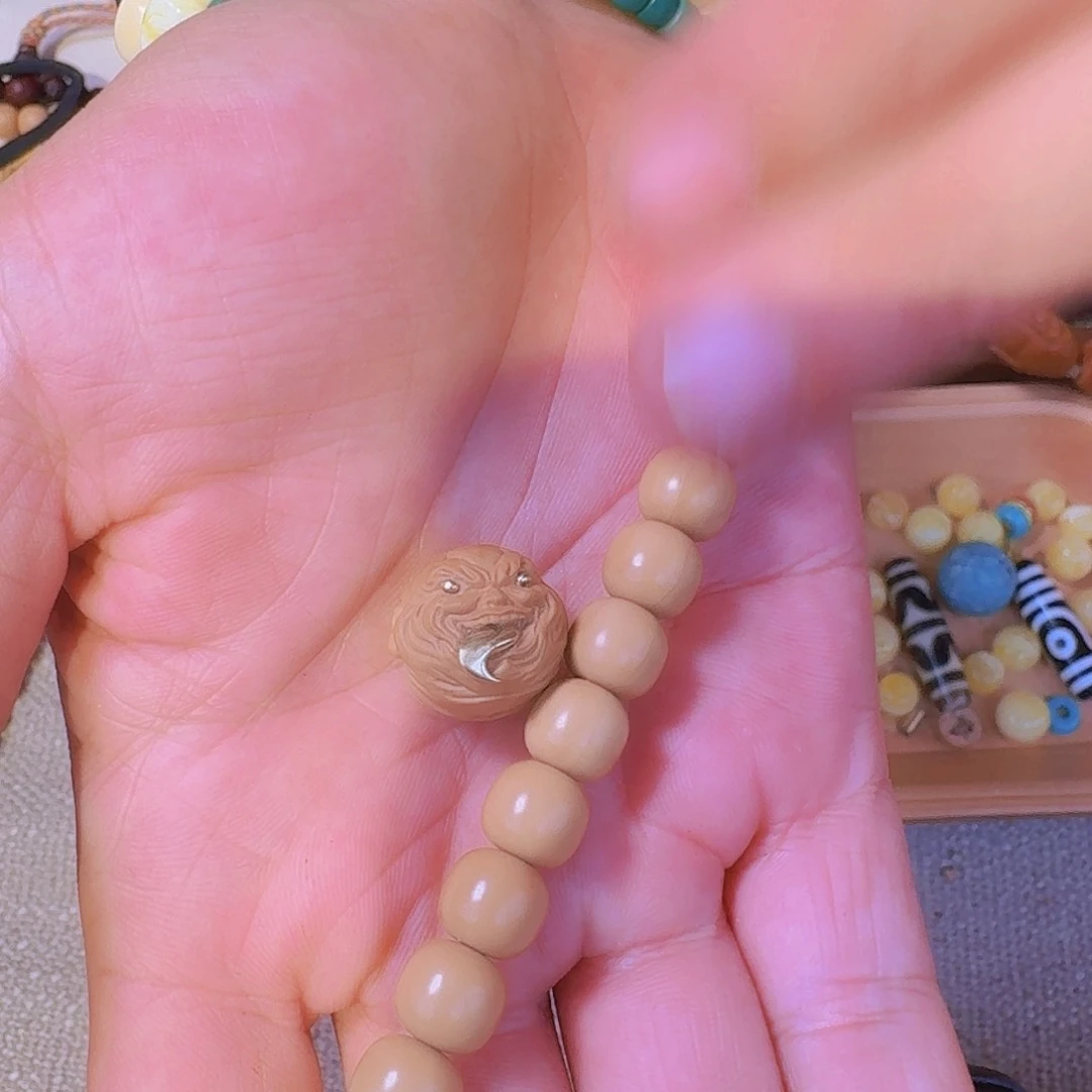 猴头核桃手串10➕带配饰添僧全品猴头手串