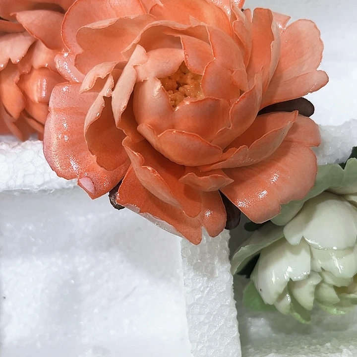 陶瓷花花摆件，花束