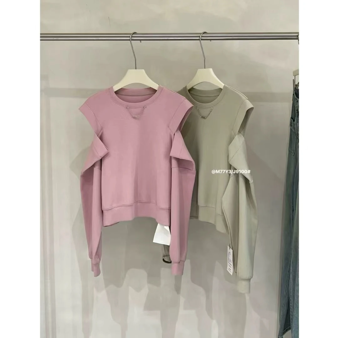 显瘦气质长袖运动时尚休闲宽松圆领卫衣9100