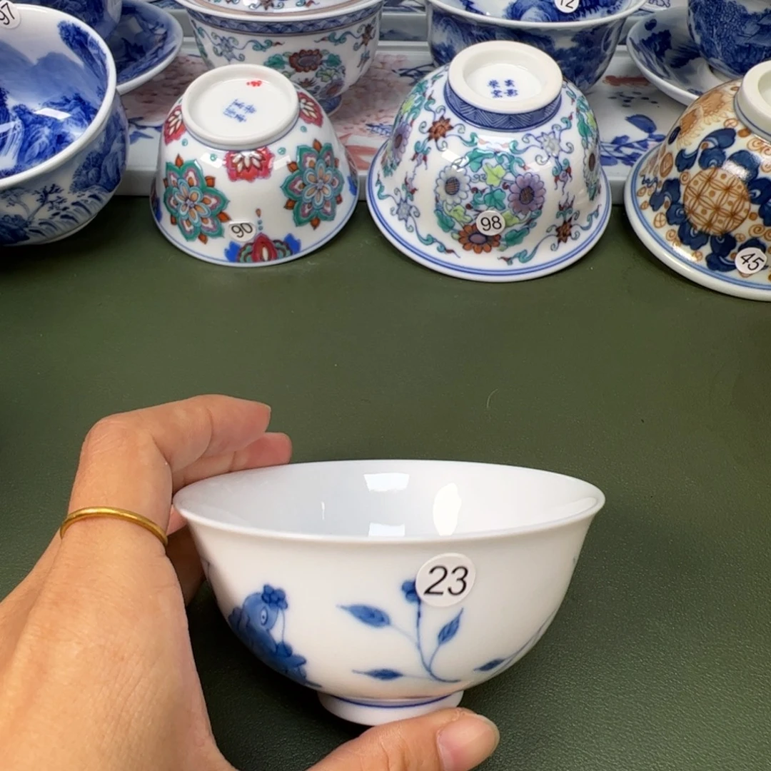 陶瓷景德镇纯手工纯手绘茶具木木23