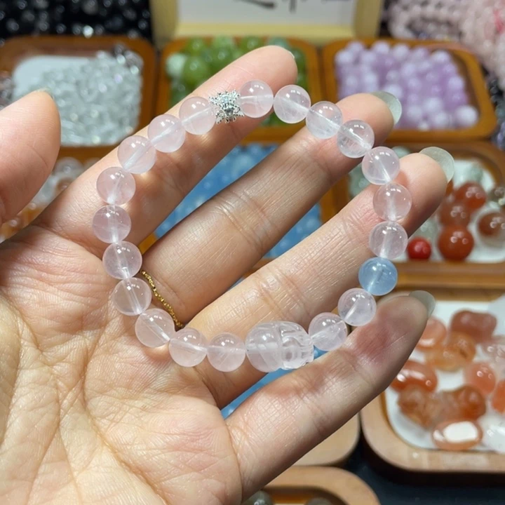 水晶手链未镶嵌粉水