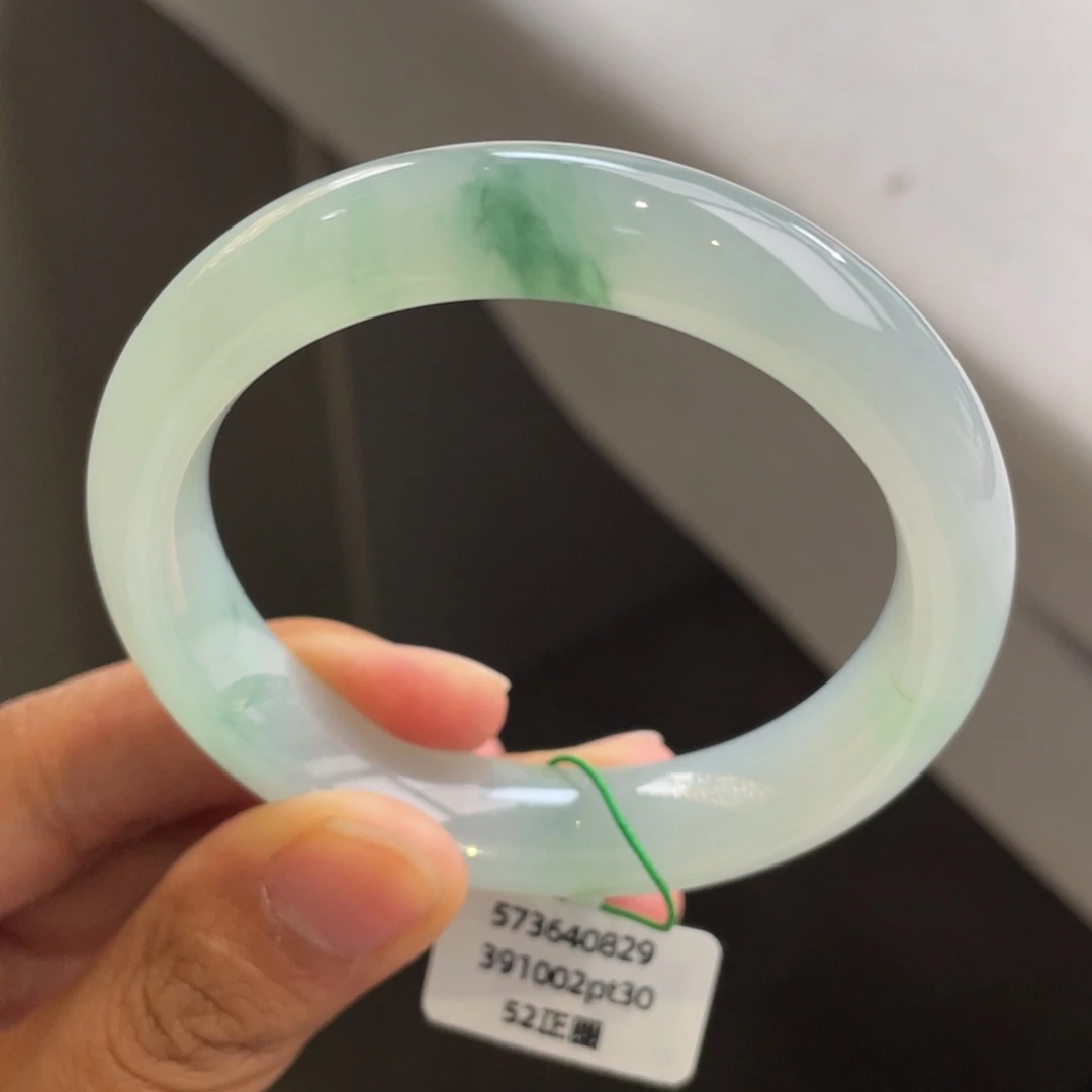 翡翠未镶嵌手镯冰胶飘花手镯【强推】