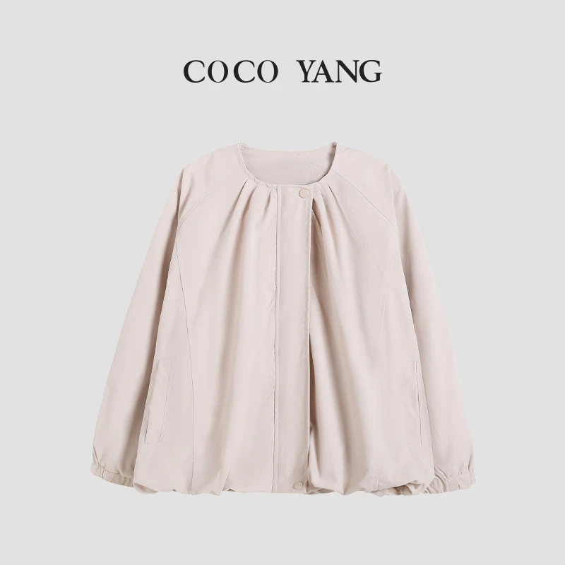 春秋女大童外套2025新款女生洋气休闲百搭时尚风衣亲子装-SS005