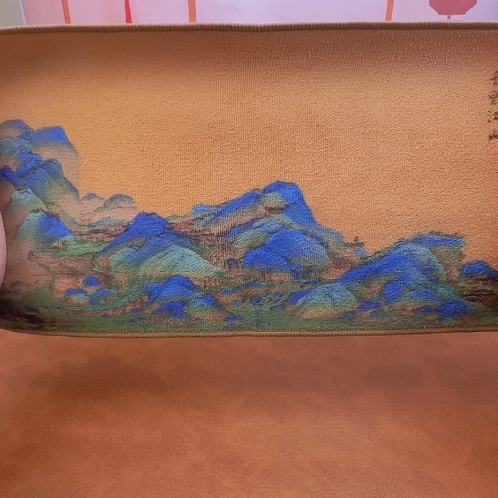 颜瓷茶器直播链接千里江山茶巾