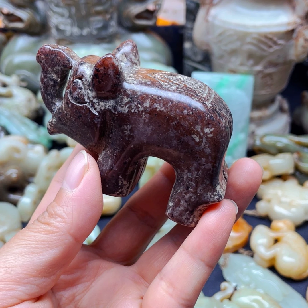 白玉菩提吊坠摆件