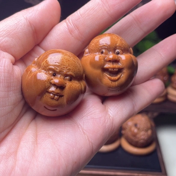 吊坠橄榄核呆呆手球3.0