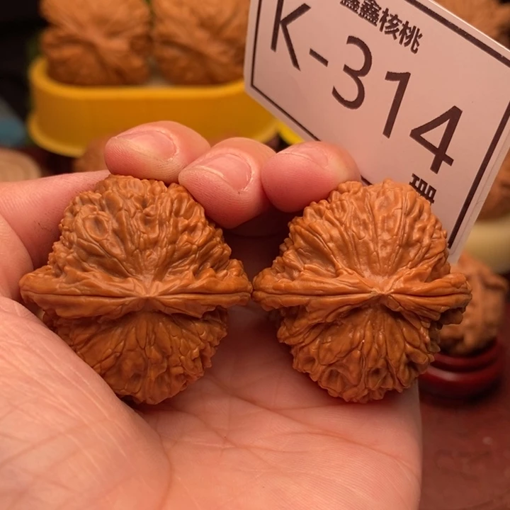 文玩核桃把件球白39