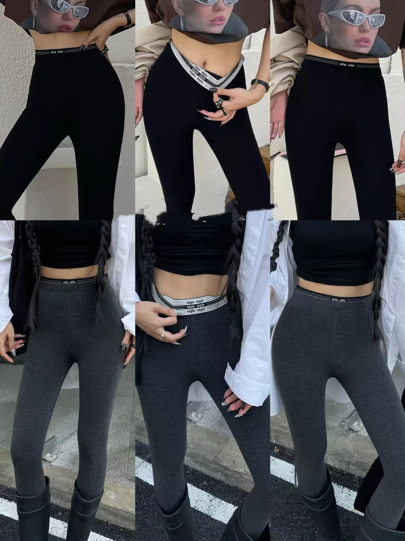 [麦霓定制]高腰打底裤无缝加厚修身秋冬加绒云朵裤百搭9983