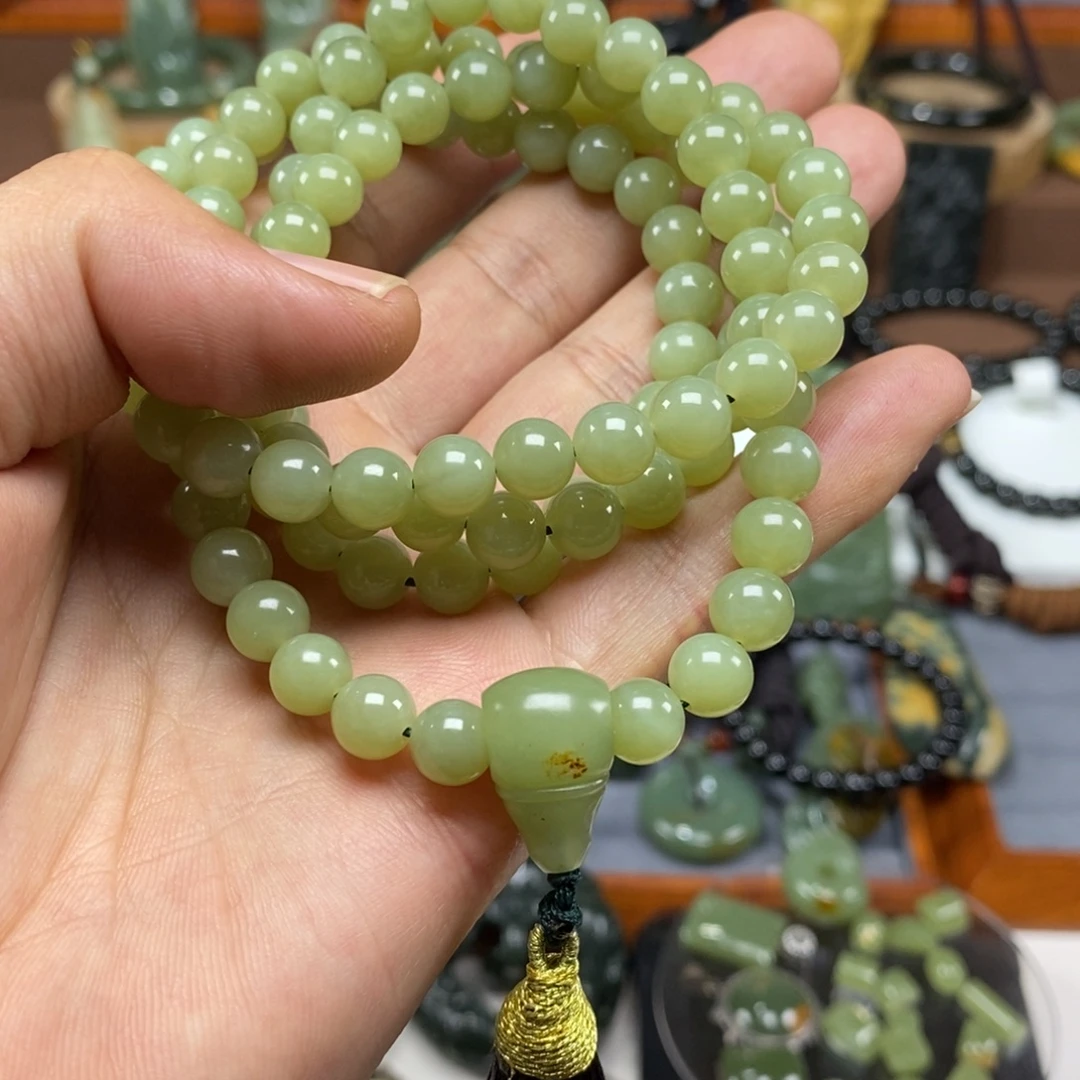 岫岩河磨玉（透闪石质玉）未镶嵌项链