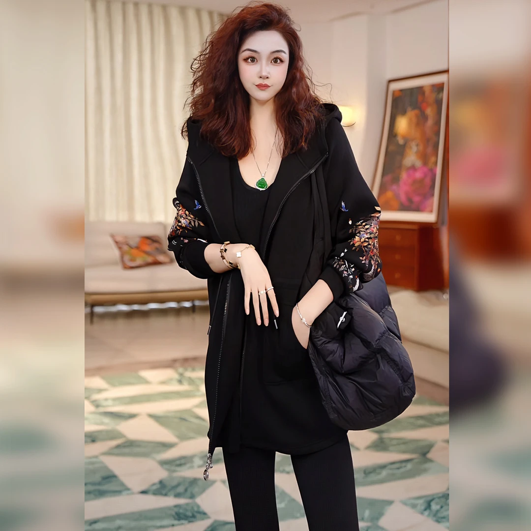 【Linda姐高端线】秋冬季新款时尚气质休闲连帽短外套AW5WDW0044