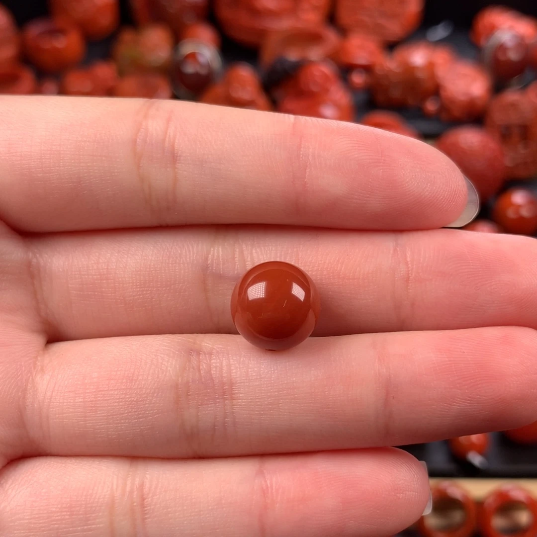未镶嵌圆珠11.2mm南红玛瑙