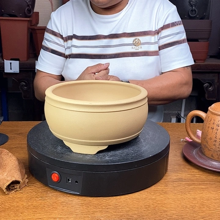 紫砂花盆货号一只DD76