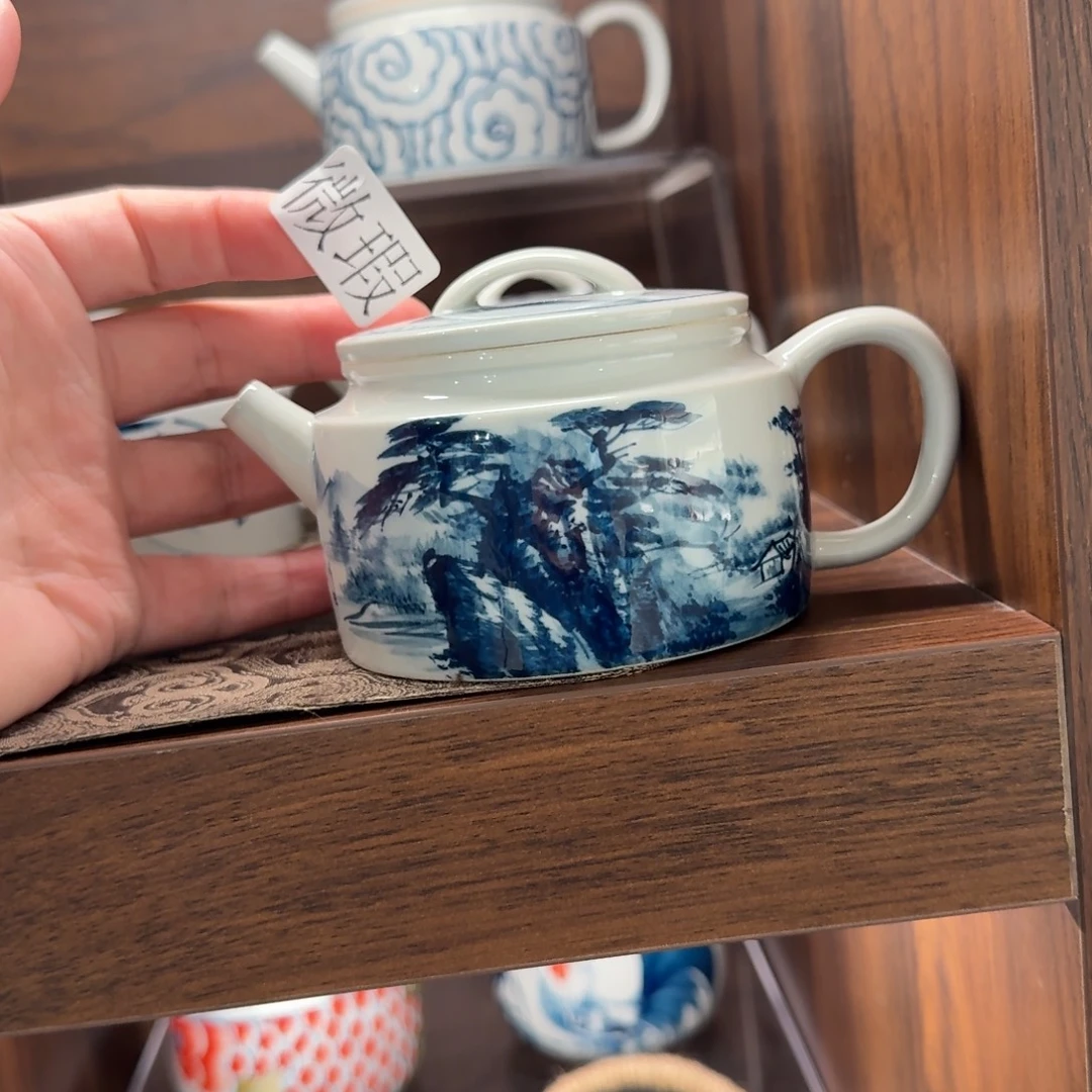 釉下彩纯手绘微瑕