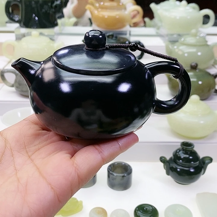 未镶嵌和田玉挂件茶壶