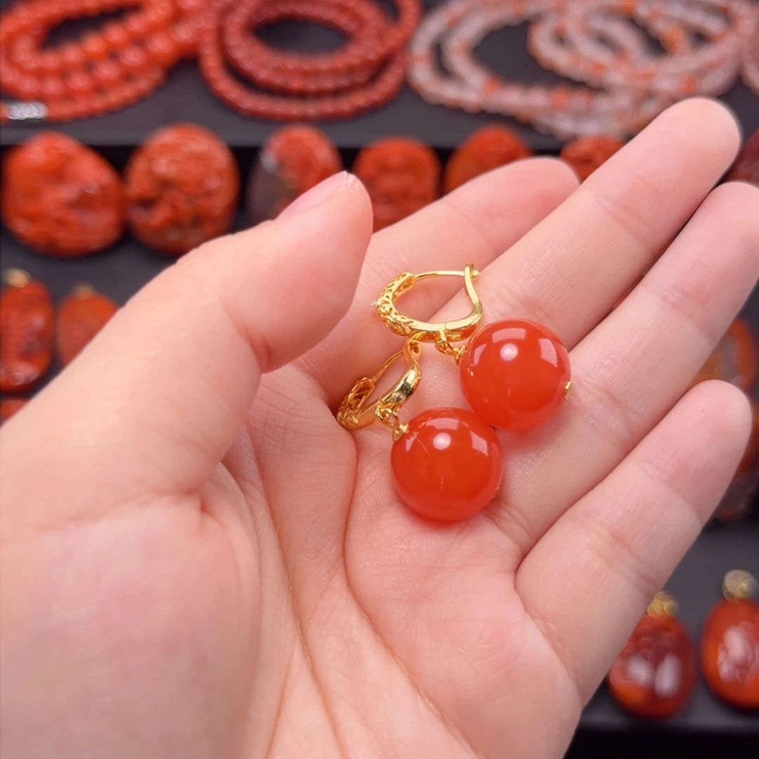 南红玛瑙南红银S925镶嵌