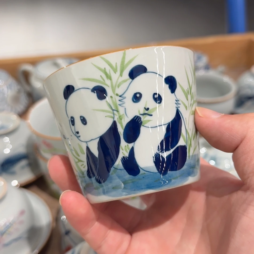 釉下彩纯手绘微瑕