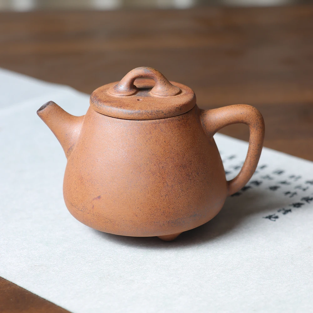 【拿放斋】老岩泥石瓢壶.3810.粗陶老岩泥原矿茶壶泡茶壶.SL