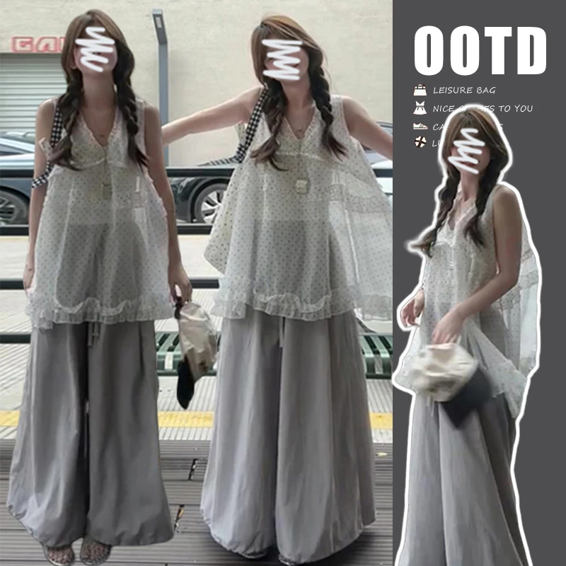 网红爆款孕妇装夏装新款宽松减龄上衣无大码舒适高质量休闲阔腿裤