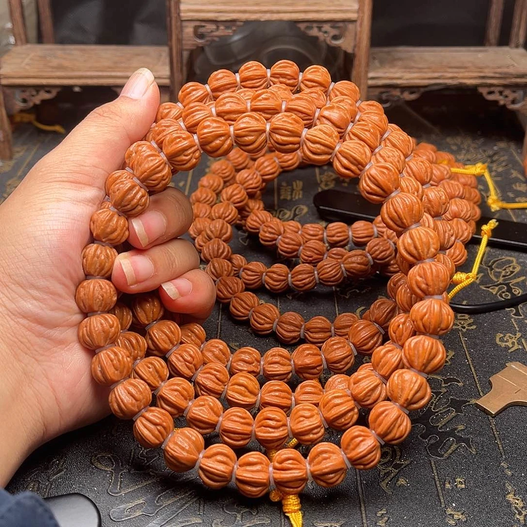 桃核吊坠佛手手持