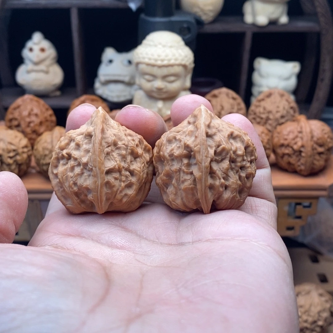 文玩核桃把件34+大肚野鸡