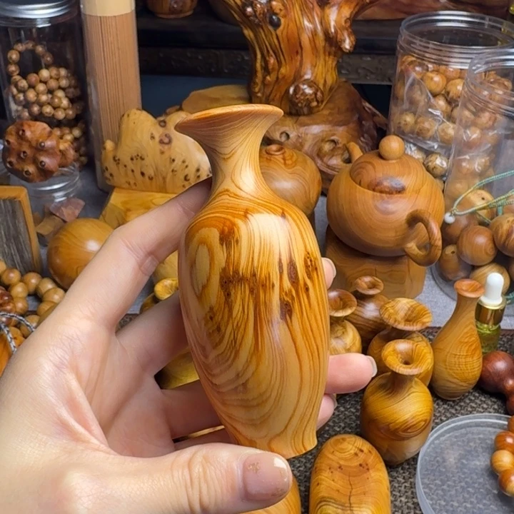 大***红柏木（崖柏）北太行崖柏陈化高崖留疤手工大花瓶