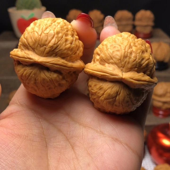 文玩核桃把件47九五玄铁