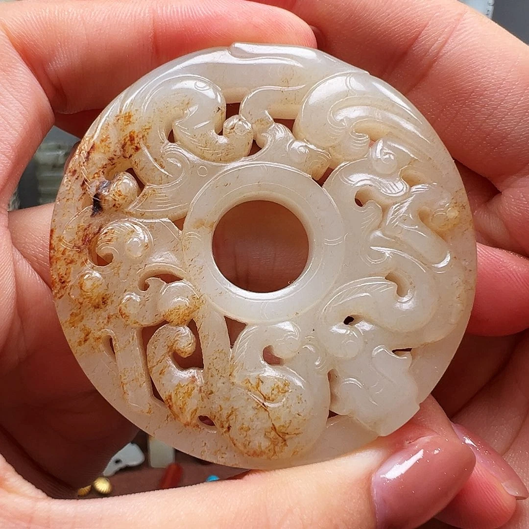 颈饰未镶嵌和田玉夕*红