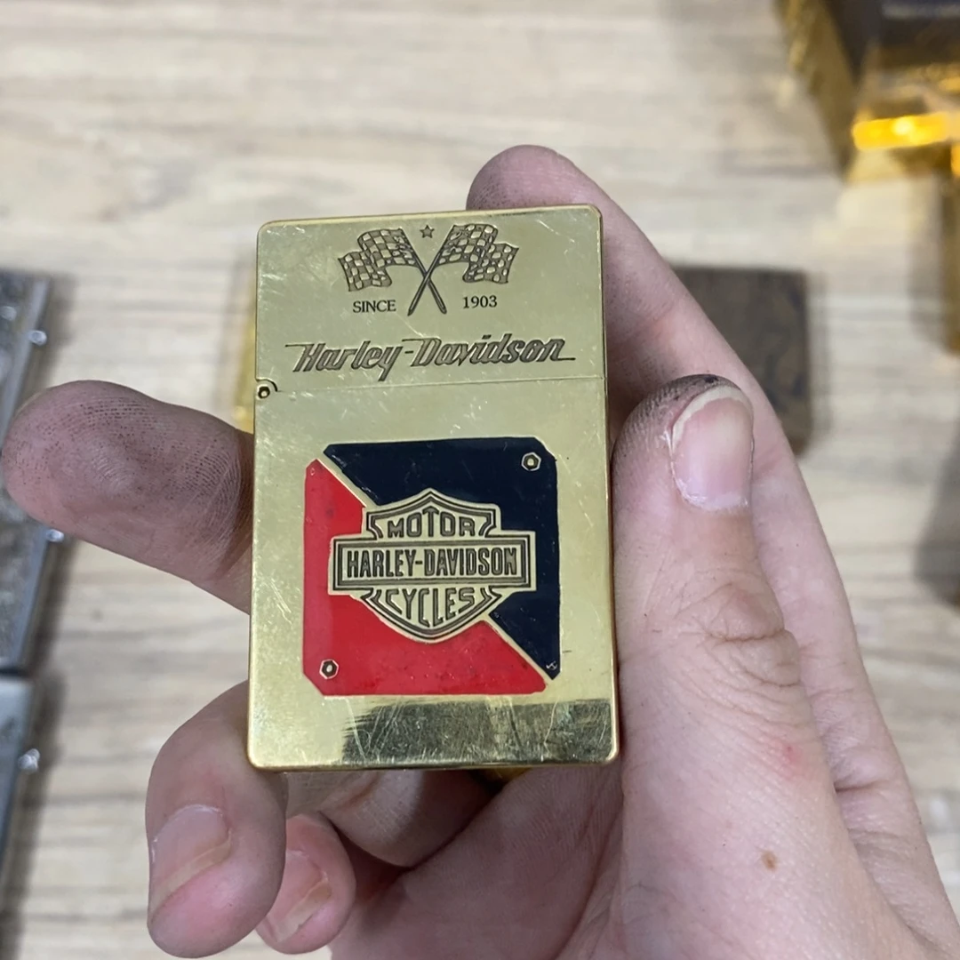 战壕黄铜填漆煤油打火机