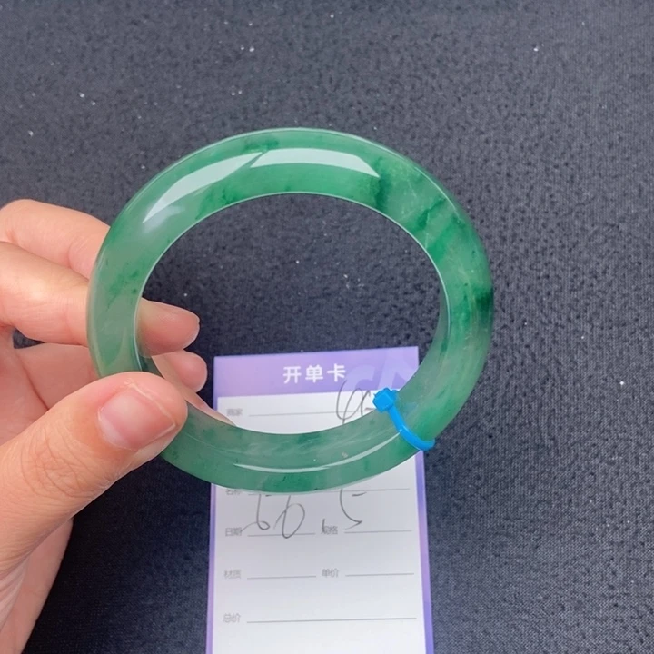 竹牌天然A货非洲翠手镯45