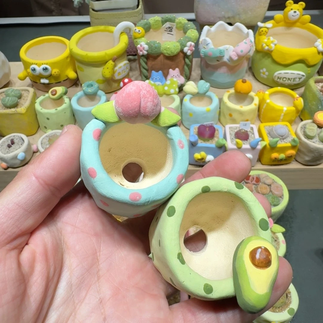 红陶我****泥蘑菇325花盆