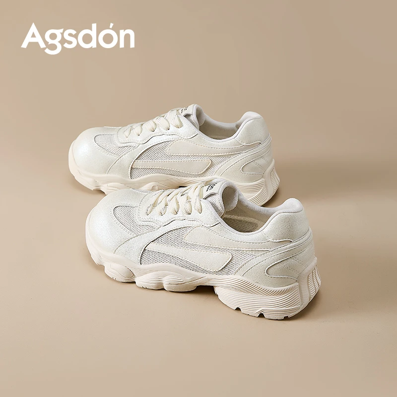 L252328户外运动鞋女2025新款夏季网面透气小白鞋休闲登山鞋爆款