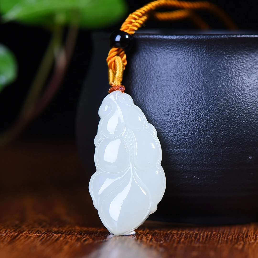 和田玉青海料如意金枝玉叶