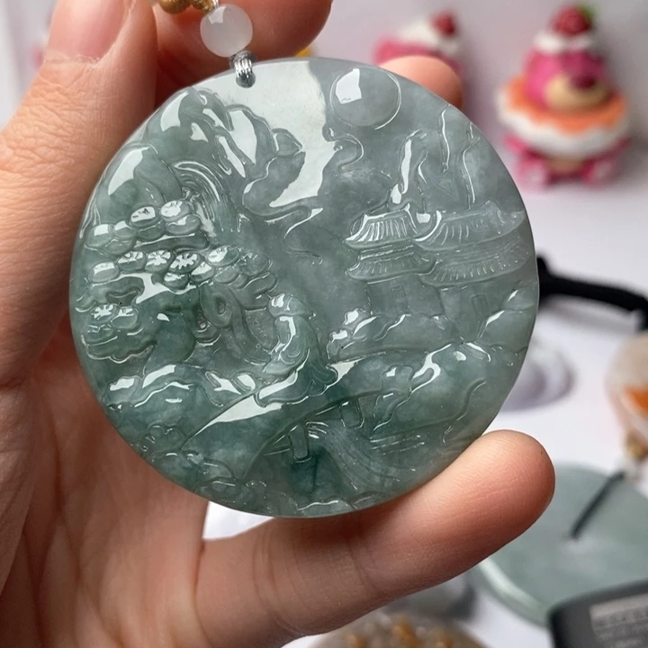 翡翠未镶嵌颈饰翡翠