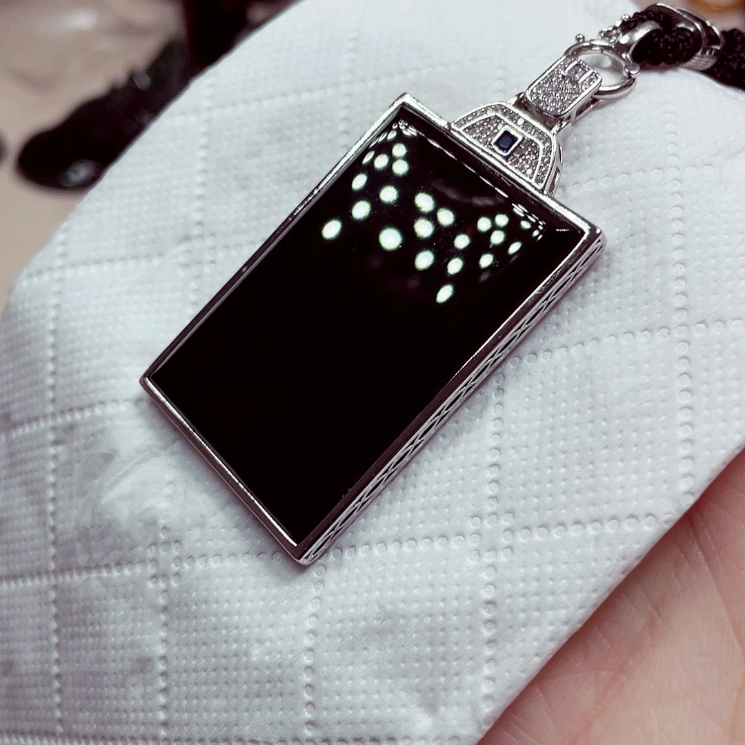 翡翠银S925镶嵌颈饰翡翠