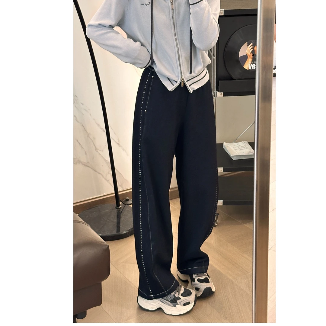 Y.M | 街拍裤 设计款单宁色超显瘦韩系休闲百搭款绒感牛仔裤835