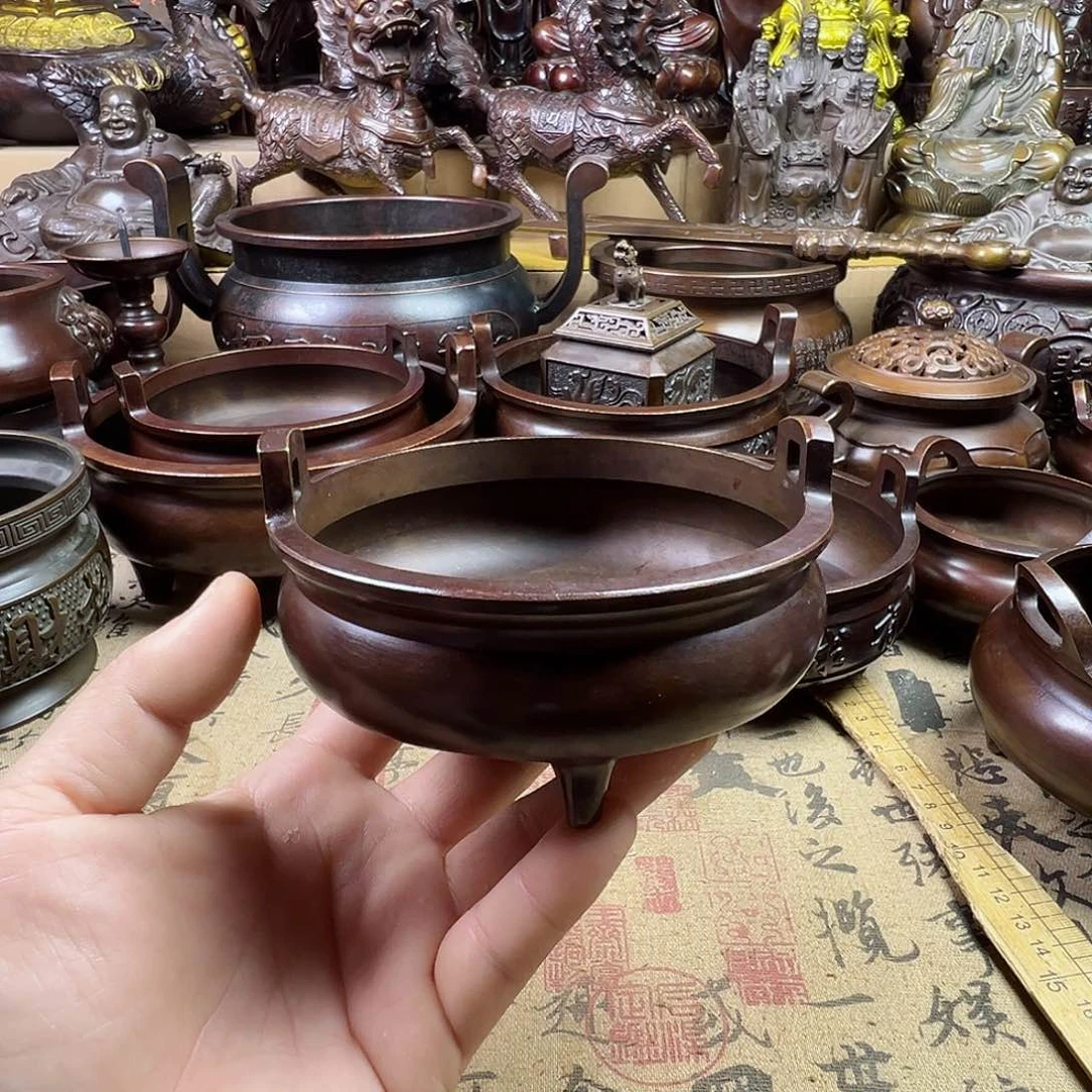 铜香炉家用铜器风水摆件