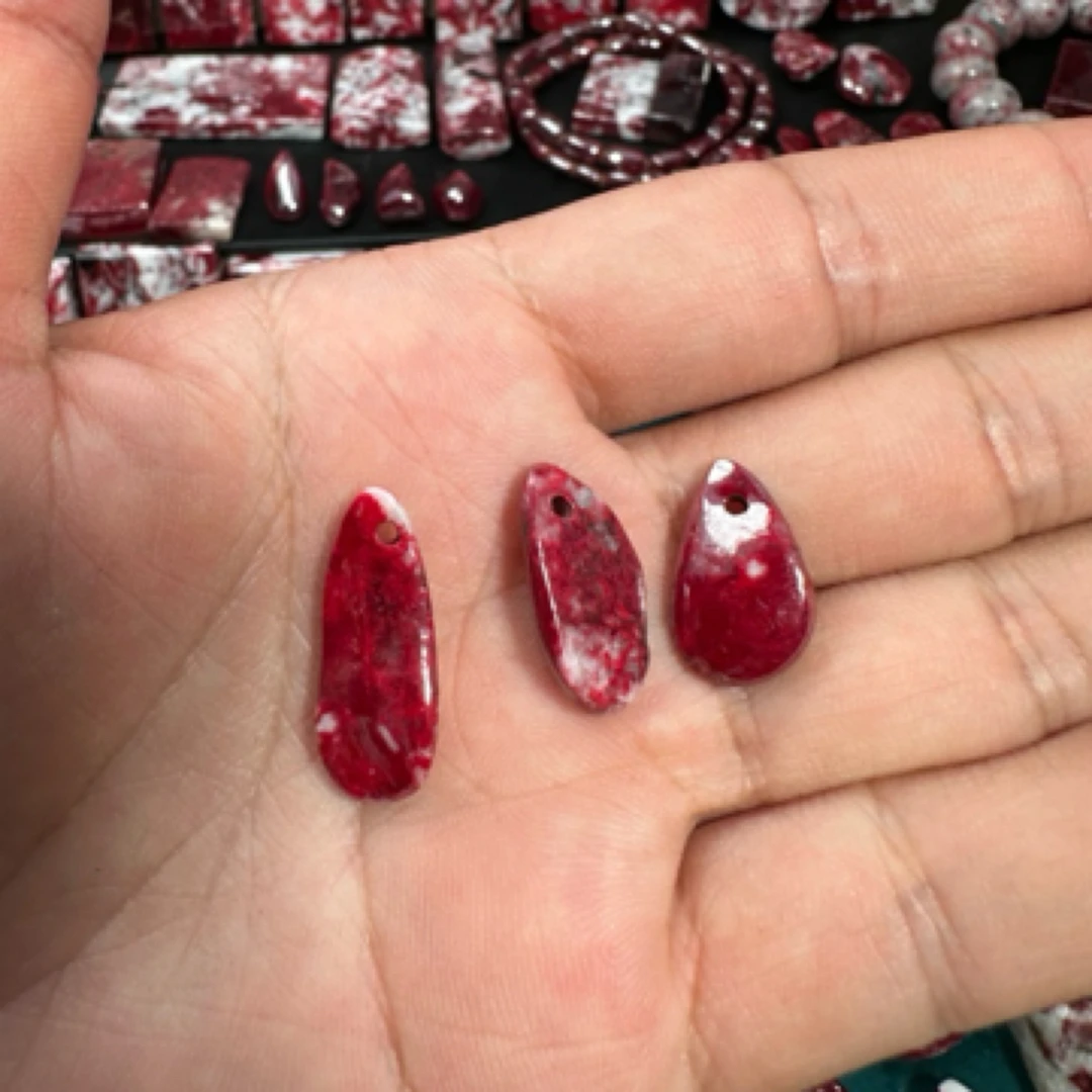 天然辰砂朱砂原石吊坠挂件