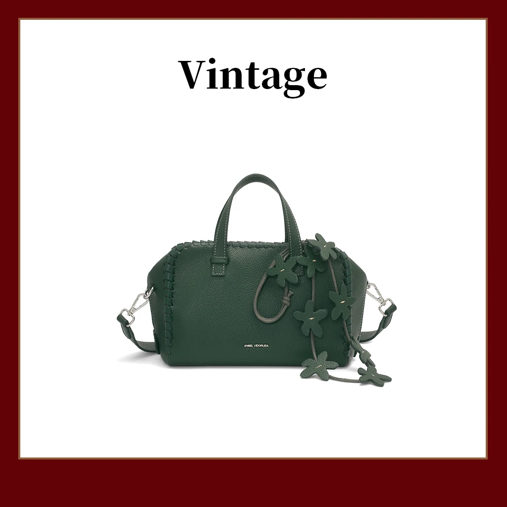 安琪维多莉娅新款轻奢复古高级感编织百搭手提单肩斜跨包-V2309