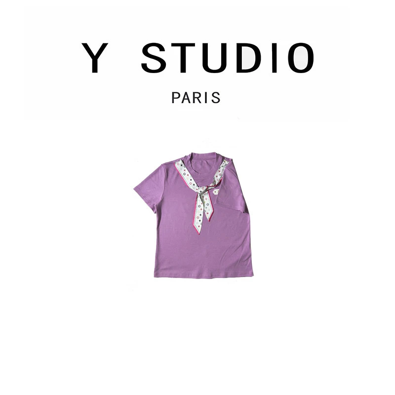 【大妮专属】【明朗似风】新款百搭圆领短袖T恤女BU-DNW407