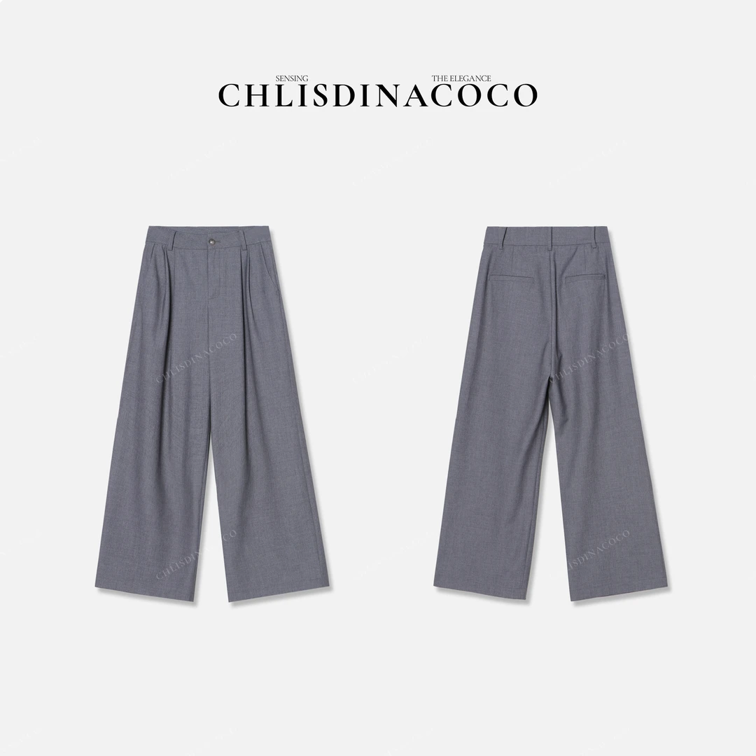 【coco私服】时尚休闲宽松垂感西装裤 C8J879CK243