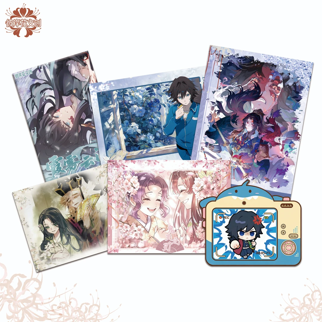 画布卡丨彼岸花文创《鬼灭之刃·霞雾云间》画布展绘艺术大卡盲盒