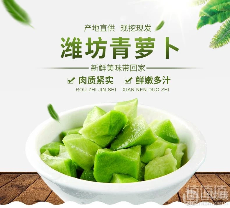 正宗潍坊水果萝卜新鲜多汁脆甜生吃凉拌煲汤潍县青萝卜山东特产