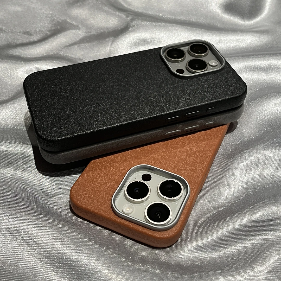 闪度侠纯色简约金属孔适用iPhone16pro手机壳华为小米vivoppo全包