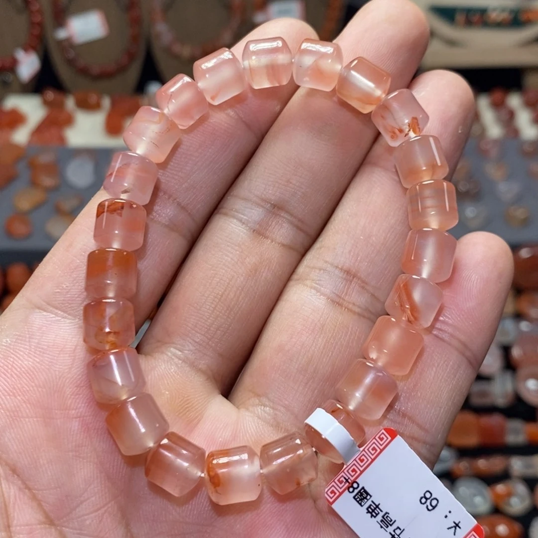 南红玛瑙冰飘未镶嵌M****！福利节节高单圈8+