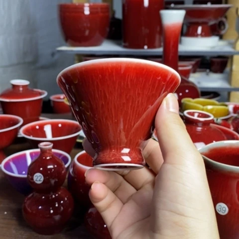 【闪购商品】景德镇名陶坊原矿郎红