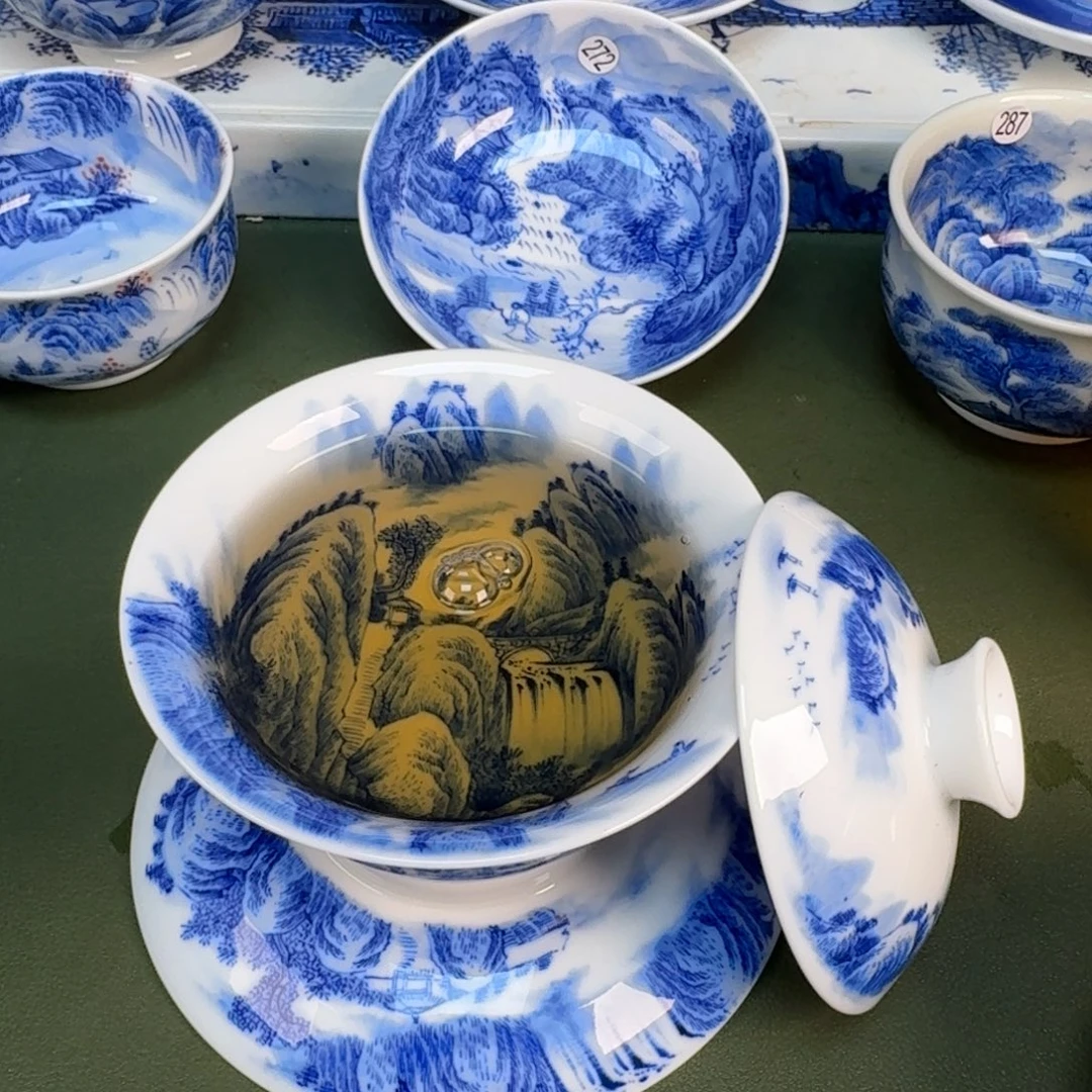 景德镇纯手绘茶具圆圆299